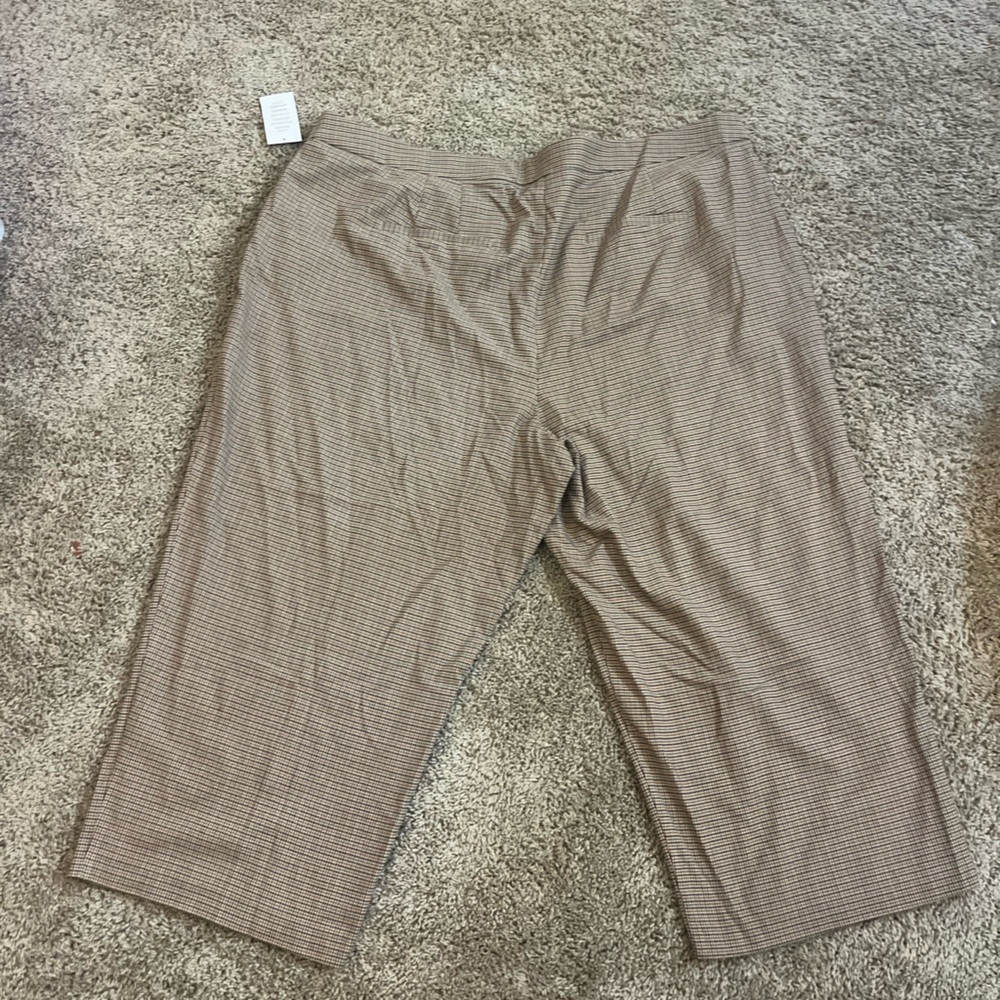 Eloquii 3-Piece Plaid Pants Set w/ Tie-Neck Blouse NWT - Picture 4 of 6